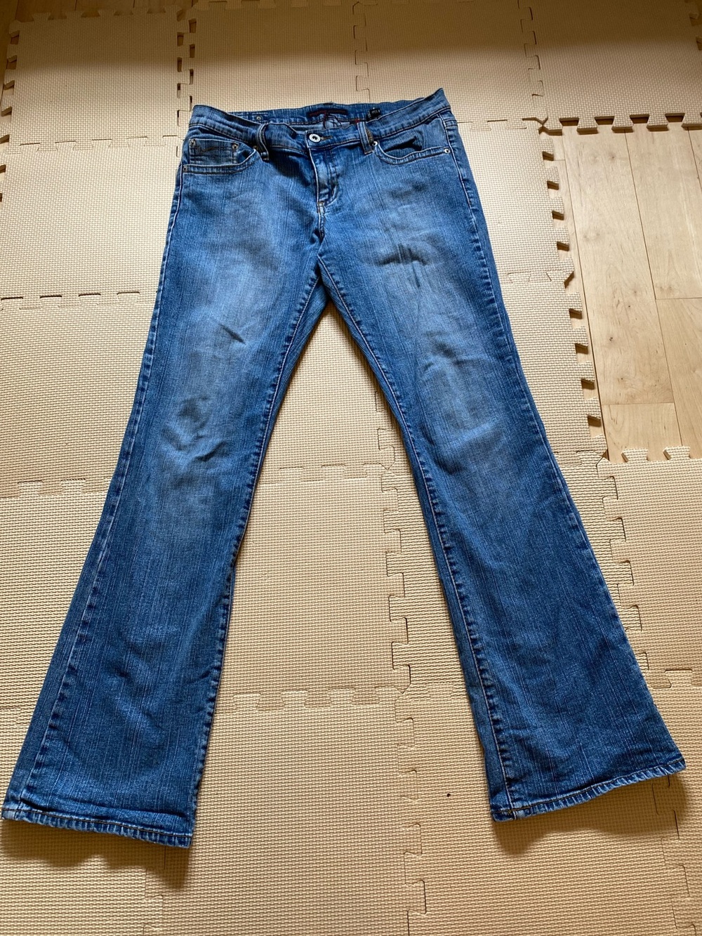 Buffalo David Bitton Classic Blue Denim Jeans Size 32 Womens Straight Leg